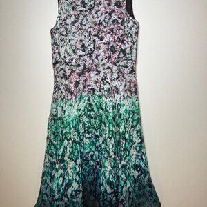 FRENCH CONNECTION Floral Sleeveless Flowy Print Dress Multicolor EUC Size 6